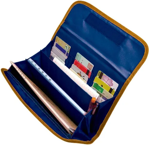 Vista 3 de Estuche múltiple para fuelle Dd (cuadros azules) Winnie The Pooh, Azul