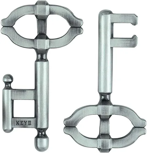 Vista 2 de GIGAMIC Key II Original Hanayama - Rompecabezas de metal fundido, 3 x 2.75 x 1.5 pulgadas, 1 rompecabezas, a partir de 6 años