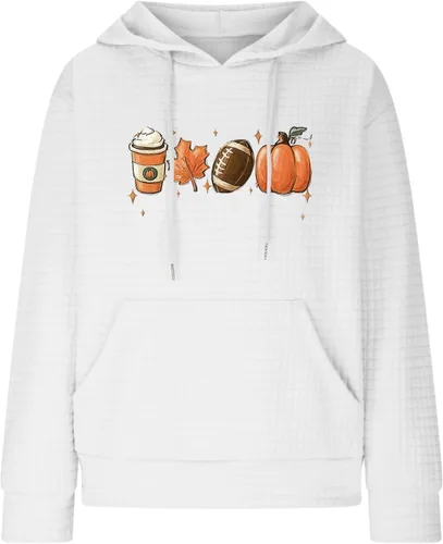 Vista 139 de SHAOBGE Sudaderas con capucha de gran tamaño para mujer, sudaderas con capucha para entrenamiento, suéteres casuales y cómodos trajes de moda