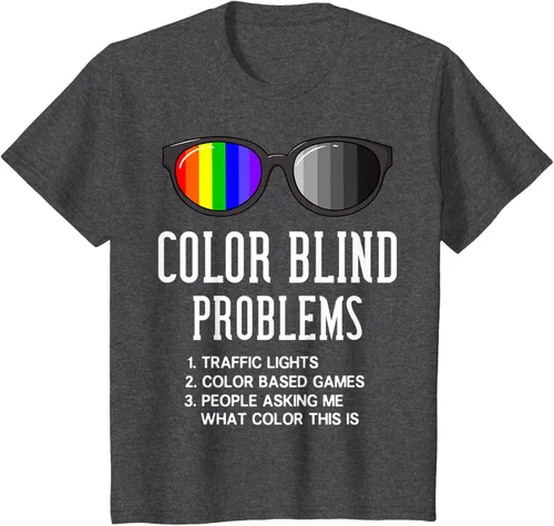 Vista 21 de Color Blind Problems - Camiseta para regalo con gafas de prueba