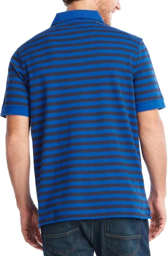 Vista 3 de Nautica - Polo de manga corta para hombre (100% algodón), diseño de rayas, ajuste clásico