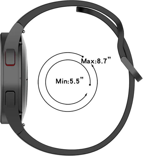 Vista 9 de Para Samsung Galaxy Watch 6 5 4 Band 1.575 in 1.732 in/Galaxy Watch 5 Pro Band 1.772 in/Galaxy Watch 6 Classic Band 1.693 in 1.850 in/Galaxy Watch 4