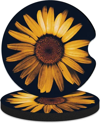 Vista 7 de Posavasos de automóvil para portavasos de automóvil, paquete de 2 posavasos de goma universales antideslizantes para mujeres, accesorios