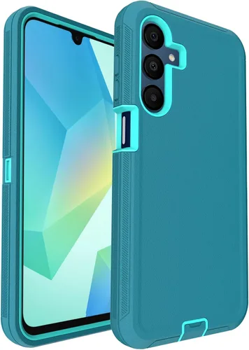 Vista 17 de Funda para teléfono Samsung Galaxy A16 5G, 3 capas de protección contra caídas de 16 pies, con cubierta de puerto a prueba de polvo, funda