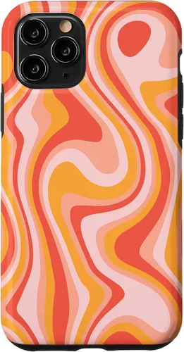 Vista 27 de iPhone 16 Retro Groovy Liquid Swirl Hippie 70's 80's Psychedelic Case