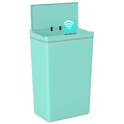 Vista 16 de BestOffice Bote de basura automático de 13 galones para cocina, sin contacto, de alta capacidad, con tapa, para dormitorio, baño, hogar, oficina, 50