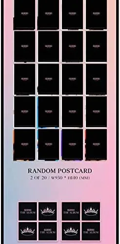 Vista 6 de Blackpink 1er álbum completo The Album (versión 4) (incluye juego de tarjeta fotográfica transparente Blackpink)