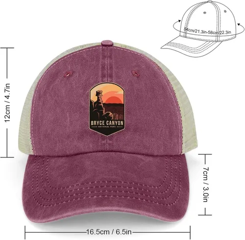 Vista 2 de Gorras de malla para senderismo, gorras de malla para hombre, gorras de béisbol Bryce Canyon National Park Caps