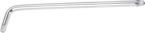 Vista 5 de uxcell T40 Anti manipulación Torx Star Key Bit Llave, forma de L 7 pulgadas brazo largo, acero CR-V