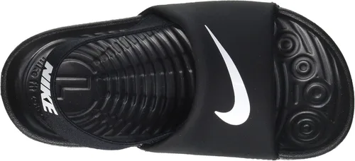 Vista 5 de Nike Zapatos Kawa Slide para bebés y niñas NegroNegroRosa Vivo