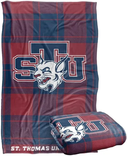 Vista 154 de LOGOVISION St John's University Campus Plaid Spirit Silky Touch Manta súper suave 36 x 58 pulgadas