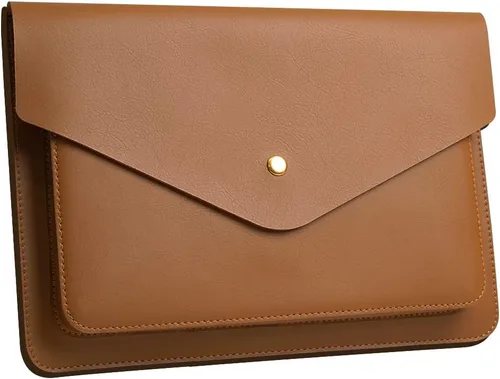 Vista 8 de Funda de Cuero para Laptop de 13 Pulgadas Compatible con MacBook Air A3113 M3 2024 de 13 pulgadas, MacBook Pro M2 de 13, Surface Pro 3 4 5 6 7, Dell
