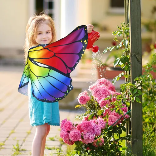 Vista 2 de Creatoy Fairy Butterfly-Wings-Costume for Girls Boys Monarch Butterfly Pretend Play Birthday Gifts Party Favors