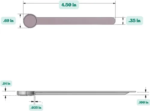 Vista 2 de 1 mL (1 CC) Cuchara de mango largo para café, proteína en polvo, comida para mascotas, especias, granos, productos secos – Cuchara medidora
