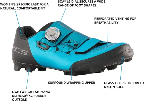 Vista 2 de SHIMANO SH-XC502W - Tenis de ciclismo XC de alto rendimiento para mujer