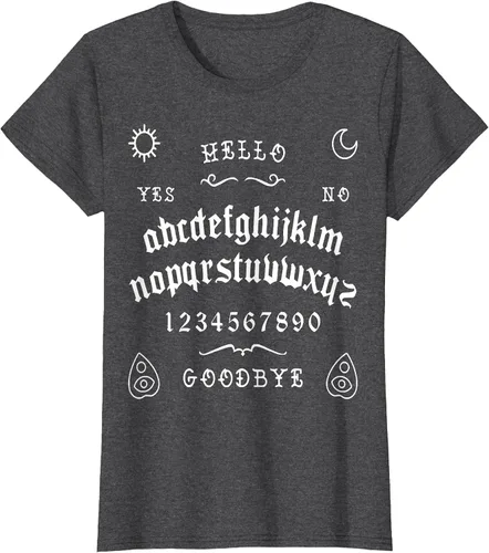 Vista 86 de Camiseta inspirada en la tabla Spirit Board Ouija Asphalt Grey