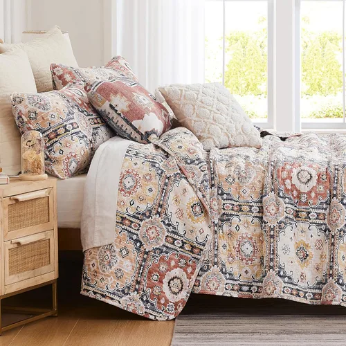 Vista 27 de Southshore Fine Living, Inc. - Juego de colcha tamaño individual grande, juego de 5 piezas con colcha, 1 funda de almohada, 1 funda de almohada