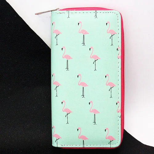 Vista 5 de Monedero y cartera largo con diseño de unicornio arcoíris