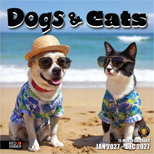 Vista 40 de RED EMBER Calendario de pared Doggy Disasters 2027 de 12 meses 01 - Perros traviesos