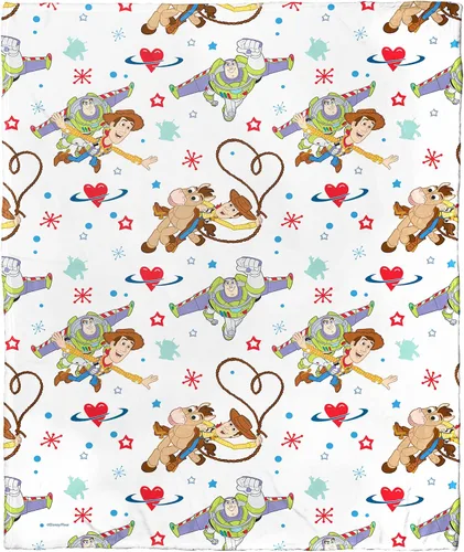 Vista 13 de Northwest Toy Story - Manta de seda táctil, 50 x 60 pulgadas, Buzz Bright