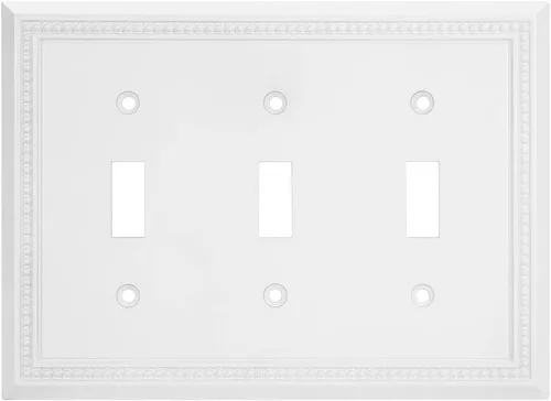 Vista 22 de Henne Bery Sunken Pearls - placa decorativa de pared, placa decorativa de pared, tapa de salida de la placa del interruptor, aleación de zinc sólida