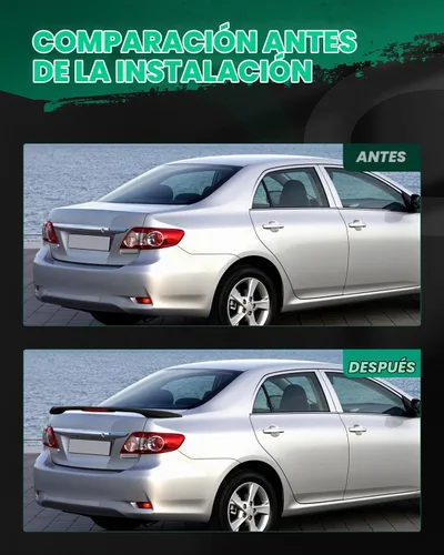 Vista 6 de SCITOO Alerón ABS para Toyota Yaris 2007-2012