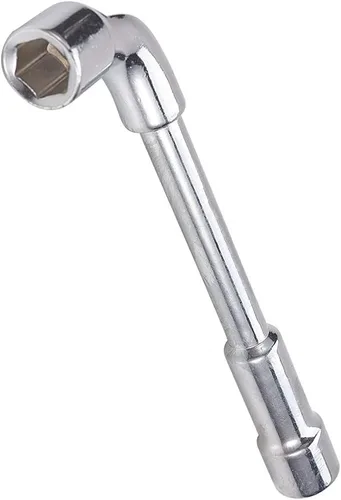 Vista 12 de Auniwaig Llave hexagonal métrica en forma de L de 0.236 in, acero al cromo vanadio, codo de espejo cromado, soporte de broca de doble cabeza