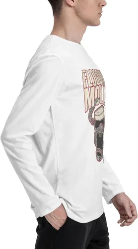 Vista 4 de Camiseta de algodón de manga larga para hombre, sudadera popular de manga larga para viajes al aire libre
