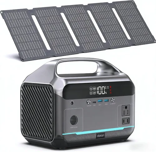 Vista 11 de DARAN Estación de energía portátil de 350W 600W Surge, 288Wh con Brillo negro