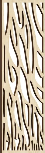 Vista 11 de 9 3/8"W x 24 3/8"H x 1/4"T Bristol Decorativos Paneles de Pared de Madera Calado, Cereza