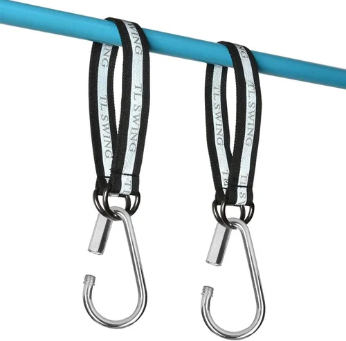 Vista 7 de AGPtek 1 par de gancho rápido de enlace rápido Mosquetón Conector Tornillo Bloqueo Clip para Swing Play Set