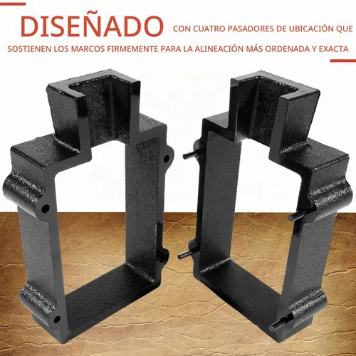 Vista 4 de Marco de Molde de Fundición de Hierro Fundido de 2 Partes para Joyería de Fundición de Arena Herramienta de Fabricación de Metal