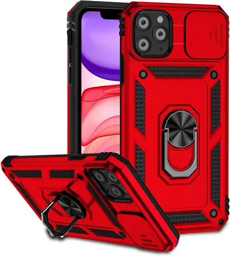 Vista 10 de Funda magnética compatible con iPhone 11 Pro de 5.8 pulgadas, funda magnética para iPhone 11 Pro con cubierta de cámara y soporte de grado militar