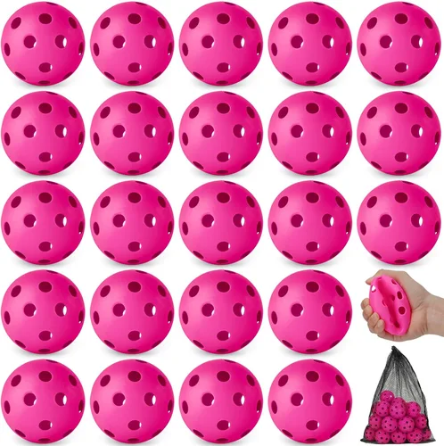 Vista 17 de Coopay Paquete de 24/80 pelotas de práctica de béisbol, bolas de entrenamiento de plástico, bolas de softball huecas ligeras para golpe, Verde