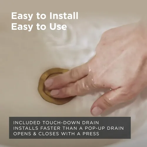 Vista 7 de Gerber Parma - Grifo de baño de 2 manijas de 8 pulgadas con drenaje de metal