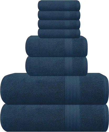 Vista 17 de GLAMBURG Juego de 2 Sábanas de Baño Extra Grandes de Algodón Premium de 700 GSM - 100% Algodón Peinado - 2 Sábanas de Baño 35x70 pulgadas - Calidad