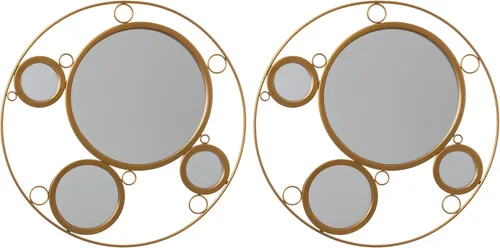 Vista 8 de Uniquewise Uniquewise- Espejo moderno decorativo con forma de diamante en forma de diamante de 27 pulgadas de alto para montar en la pared, un