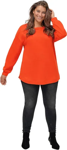 Vista 7 de Ellos Sudadera tipo túnica con mangas tipo blusón de talla grande para mujer