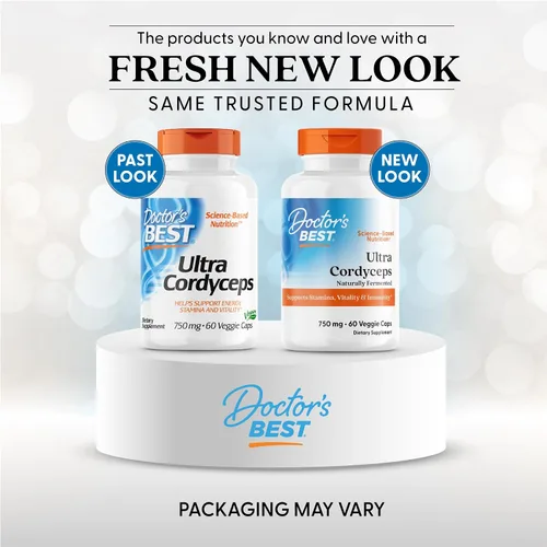 Vista 2 de Doctor's Best Suplemento Ultra Cordyceps - Cápsulas de hongos Cordyceps para hombres y mujeres, apoya la salud inmunológica, la energía