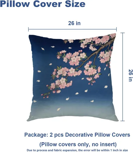 Vista 364 de Batmerry Autumn Pumpkin Templeton Throw Pillow Covers, Green Leaves Paths Forests Decorative Pillow Covers Digital Printing Blended for Couch Sofa