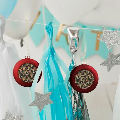Vista 167 de Boobs Funny Shatterproof Matte Christmas Balls for Tree Wreath Home Decor 1PCS