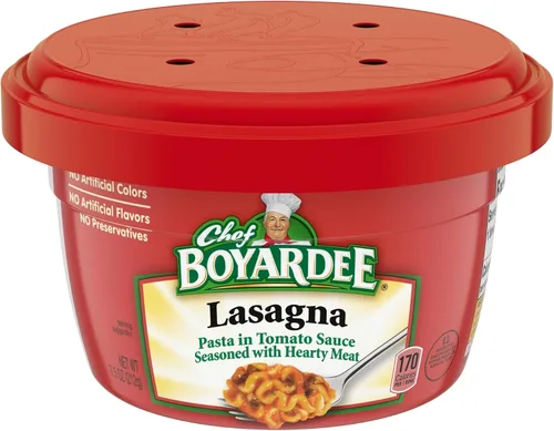 Vista 8 de Chef Boyardee Lasaña - Cuenco para microondas, tina de 7.5 onzas