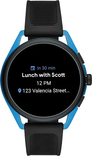 Vista 6 de Emporio Armani - Smartwatch 3 con tecnología Wear OS de Google con altavoz frecuencia cardíaca GPS NFC y notificaciones de celular inteligente Negro