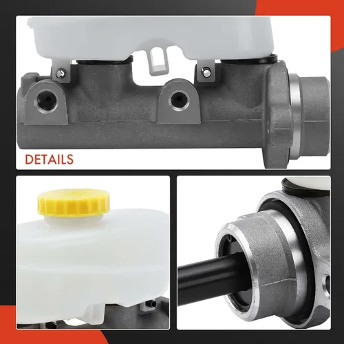 Vista 7 de A-Premium Cilindro maestro de freno con depósito y tapa compatible con vehículos Jeep - Wrangler 1995, L6 4.0L - Reemplaza# 4761940