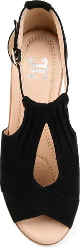 Vista 3 de Brinley Co. Kealy Comfort - Suela para mujer con correa de tobillo y corte central