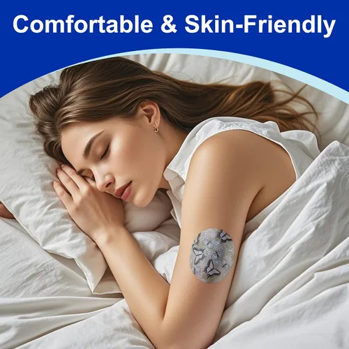 Vista 7 de Paquete de 15 parches G7 compatibles con Dexcom Stelo Overpatch impermeables, 15 días de larga estancia, cubiertas de sensor CGM, a prueba de sudor