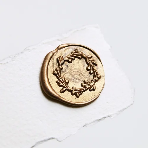 Vista 2 de UNIQOOO Mavailable - Varillas de cera para sellar con pistola de pegamento para sello de cera, dorado antiguo metálico, ideal para invitaciones