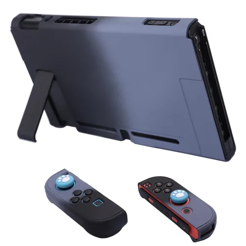 Vista 3 de COMCOOL Dockable Case for Nintendo Switch 3 in 1 Protective Cover Case for Nintendo Switch and Joy-Con Controller with Screen Protector - Gary Black