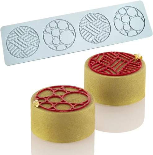 Vista 11 de TUKE Tuile Molds - Molde de silicona con hojas curvadas de silicona para dulces, tapete de encaje para decoración de tartas, azúcar, manualidades