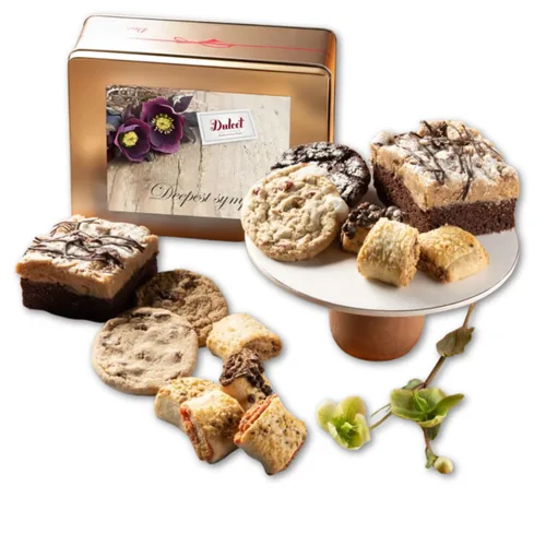 Vista 11 de Dulcet Gift Baskets Caja de regalo de panadería gourmet a la antigua, caja de regalo única para aniversario, boda, inauguración de la casa y todas